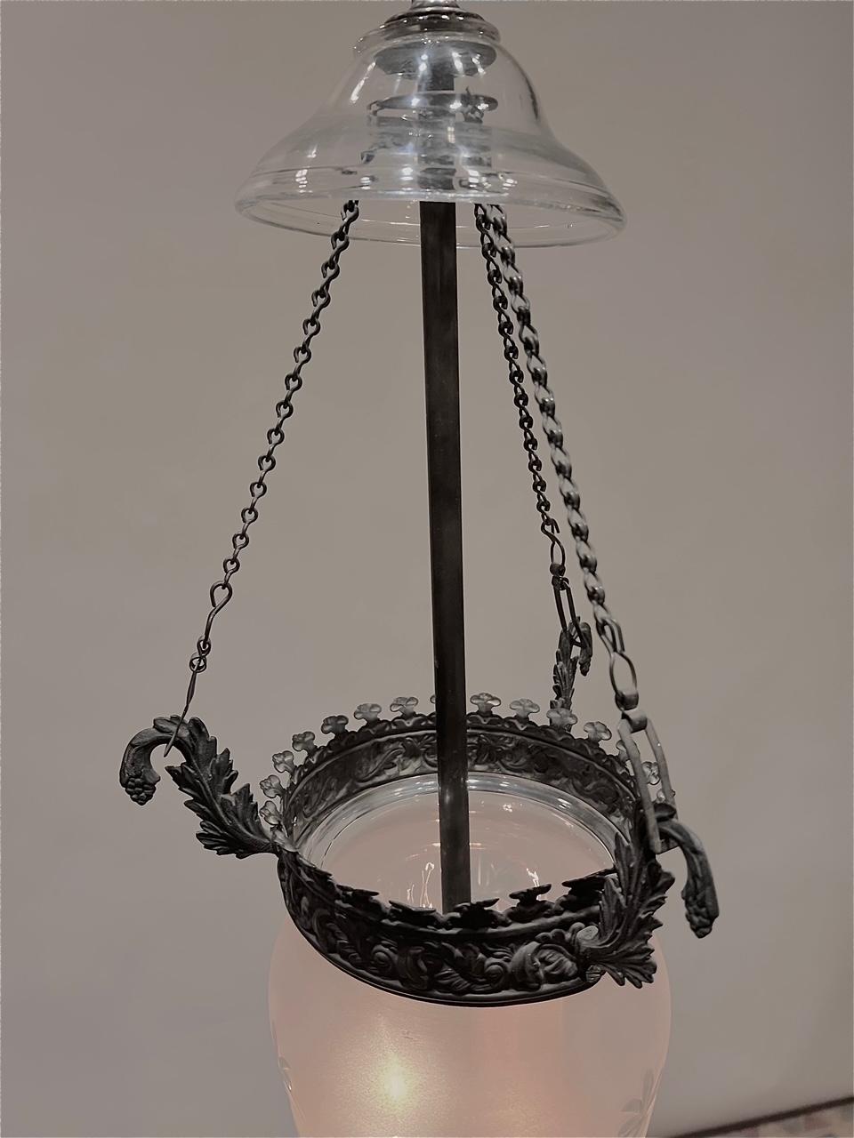 American Rare Hooper of Boston Empire Lantern, Circa: 1820