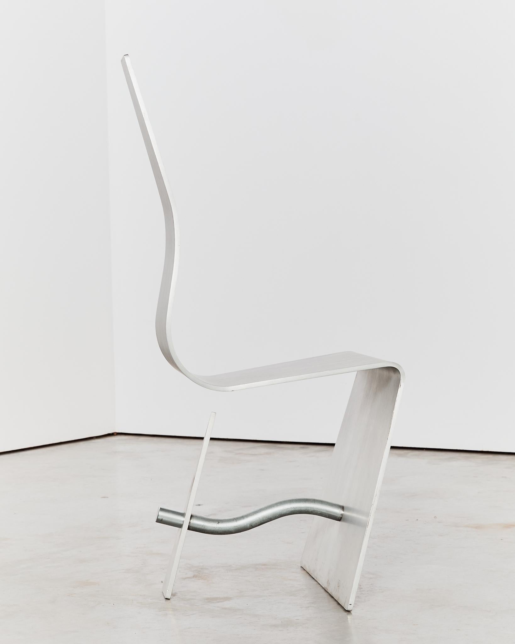 Seltener Horns Stuhl aus Aluminium von Ron Arad 1985 im Angebot 5