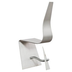 Rare Horns chair in aluminium by Ron Arad 1985