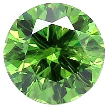 Rare Horsetail 0.85 Ct Russian Demantoid Loose Gemstone ICL Certified For Sale