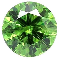 Seltener Pferdeschwanz 0,85 Karat russischer Demantoid Loser Edelstein ICL zertifiziert