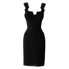 Rare Hot Thierry Mugler Dress SS1994 iconic Black Dress