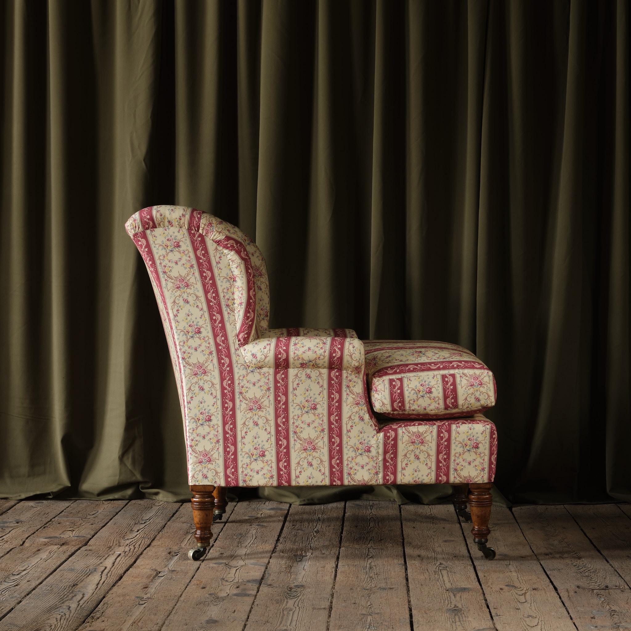 Early 20th Century Rare Howard & Sons Armchair