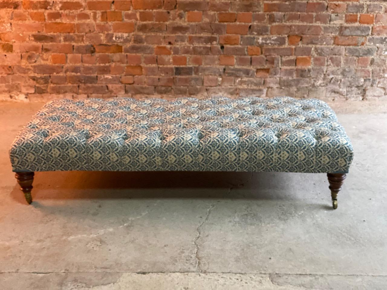 Mid-20th Century Rare Howard and Sons Large Footstool, circa 1935