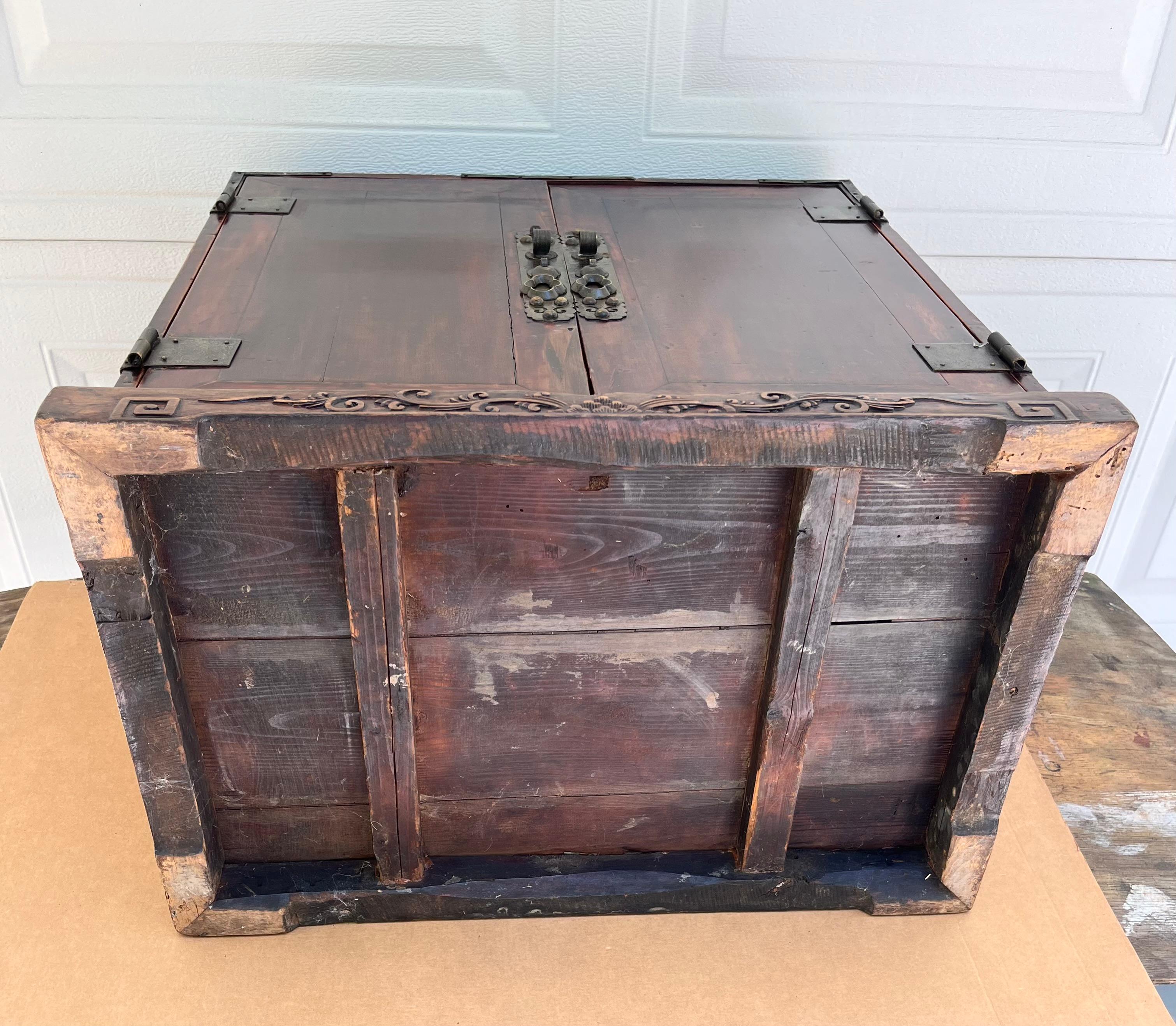 Seltener Huanghuali Tischschrank Qing Dynasty 17./18. Jh., Provenienz. im Angebot 6
