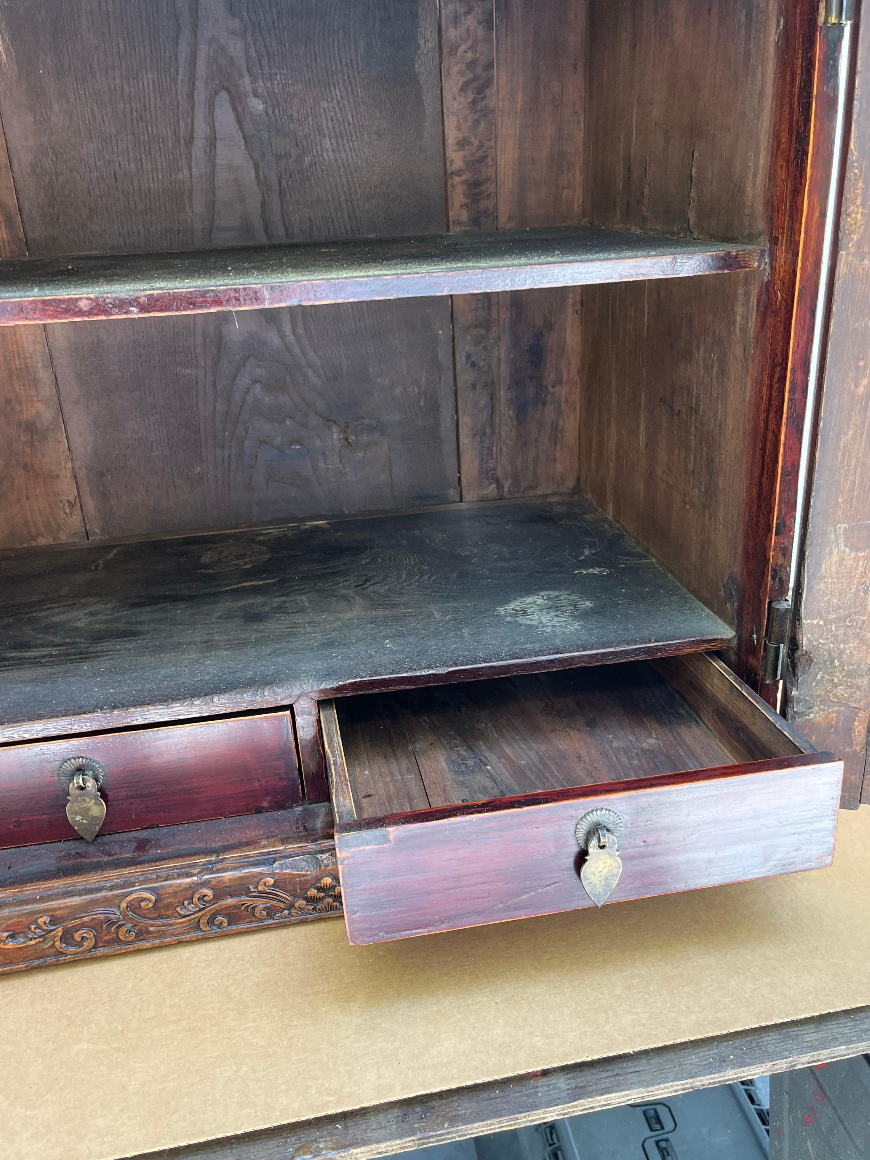 Seltener Huanghuali Tischschrank Qing Dynasty 17./18. Jh., Provenienz. im Zustand „Gut“ im Angebot in Vero Beach, FL