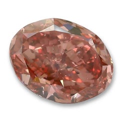Rare Huge 4.00ct Natural Loose Fancy Deep Pink Orange Diamond GIA For Collectors