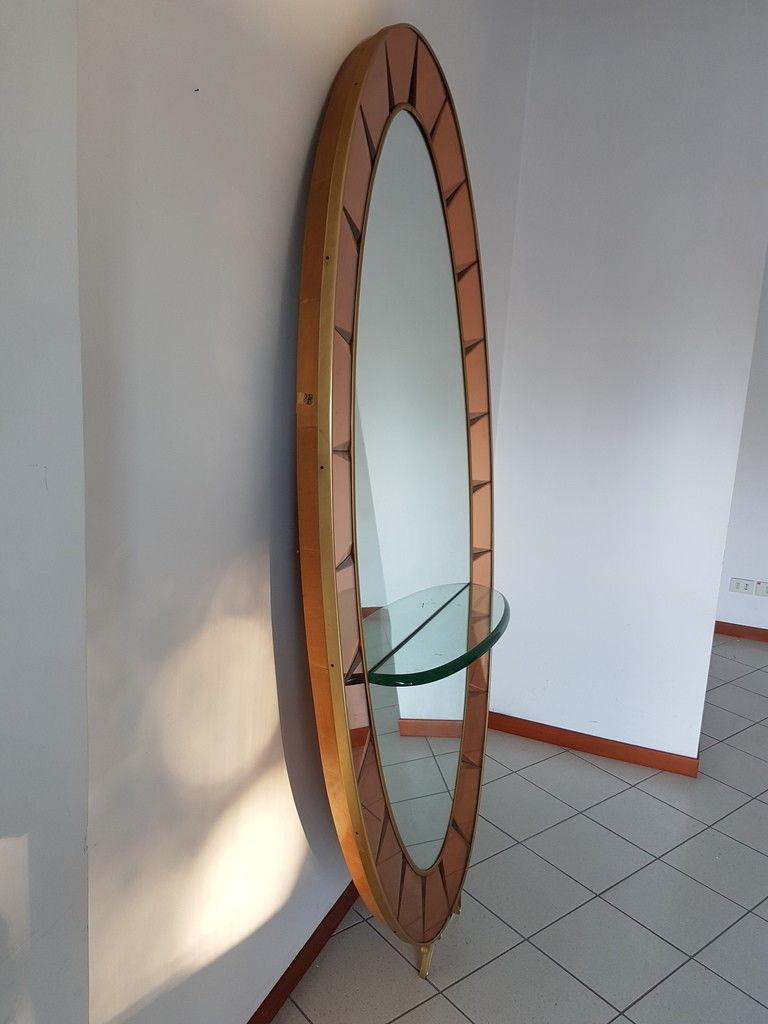 Rare Huge Mirror Produced by Cristal Art <Torni, Made in Italy, 1960s For Sale 3
