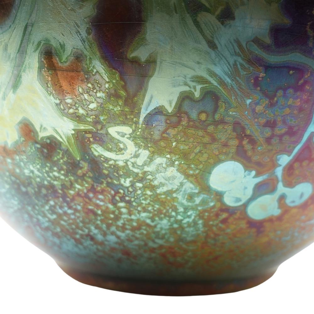 RARE Huge Weller Sicard Iridescent Luster American Art Pottery Jardiniere 1902 4