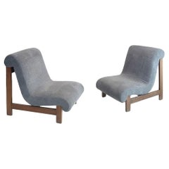 Rare Hungarian Design Icon – Pair of Mikó Sándor Lounge Chairs 1970s
