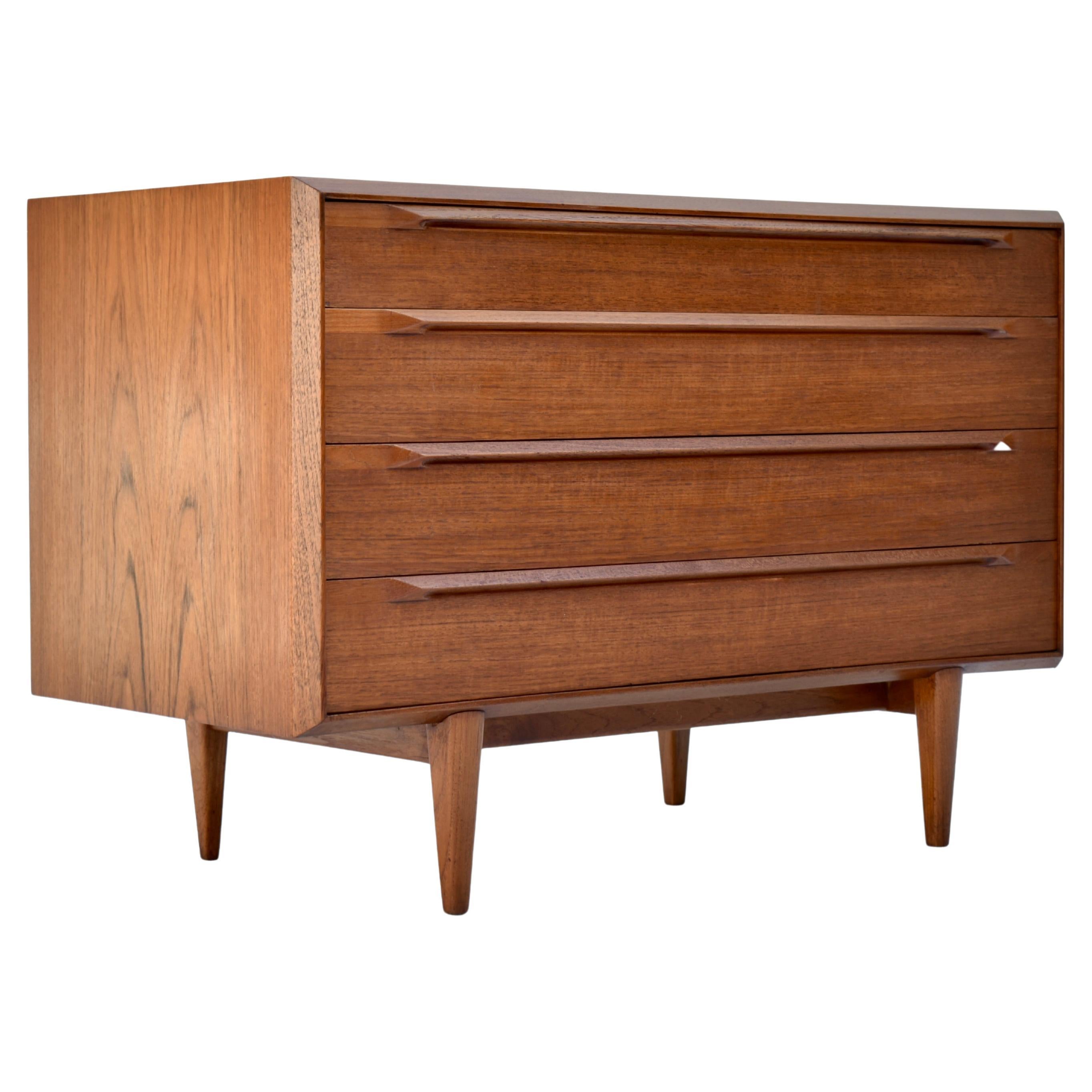 Rare Ib Kofod Larsen Teak Chest of Drawers for Fredericia Mobelfabrik