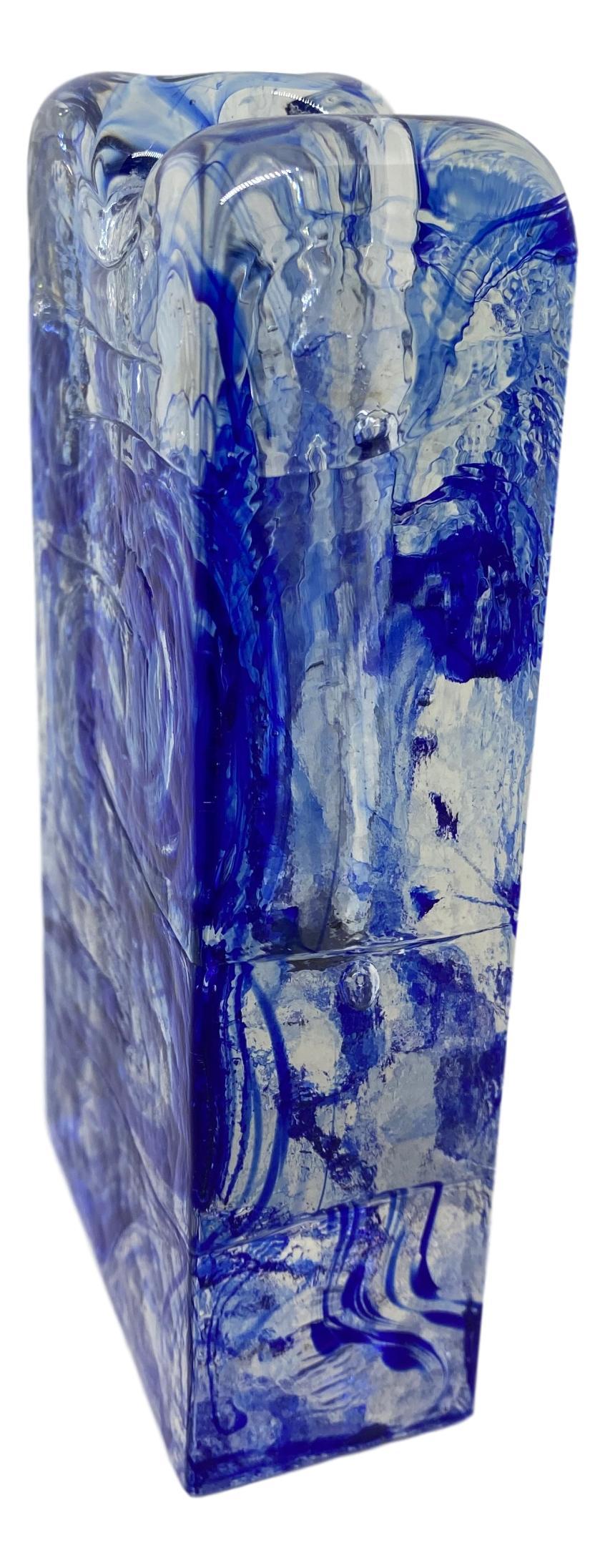 Mid-Century Modern Rare Ice Block Glass 