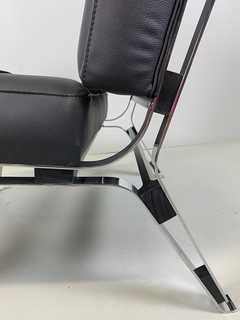 Rare Ico Parisi '856' Leather Lounge Chairs, Cassina, 1957 3