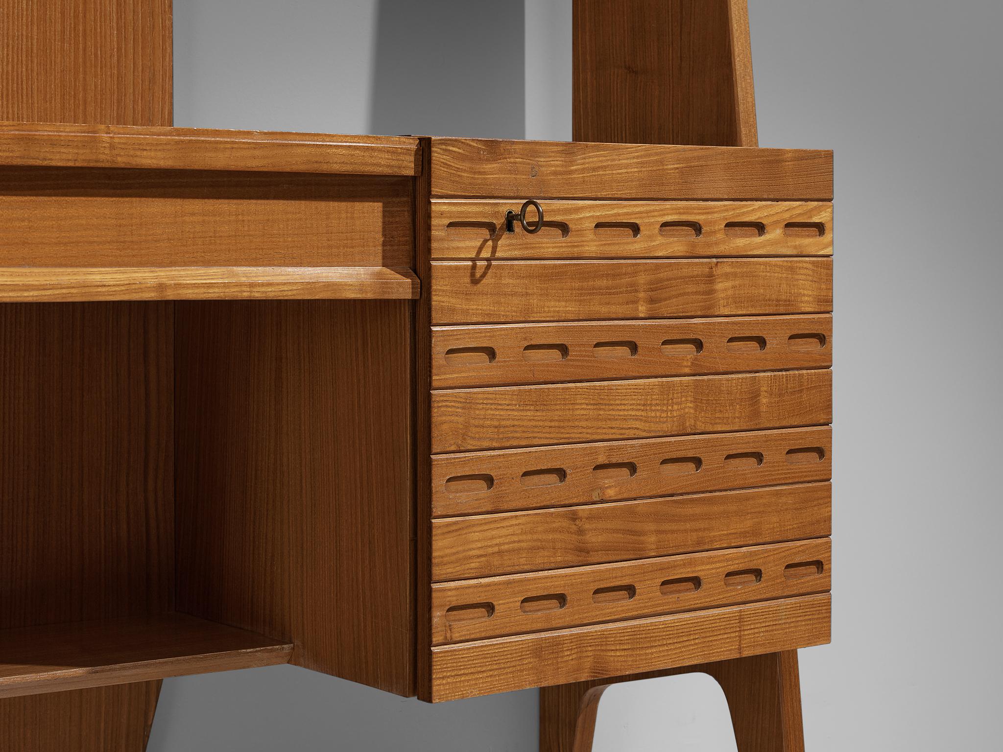 Rare Ico Parisi for Fratelli Rizzi Cabinet in Ash with Mirror For Sale ...