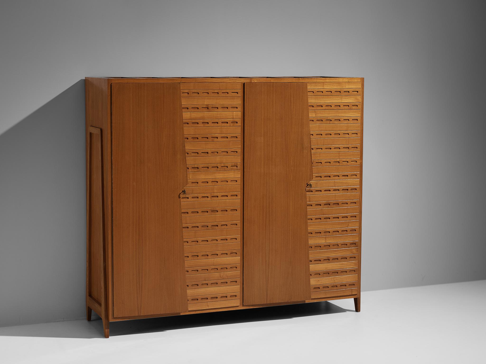 Rare Ico Parisi for Fratelli Rizzi Highboard in Ash In Good Condition In Waalwijk, NL