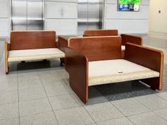 Seltene Ico Parisi Italian Modern Lounge Chairs für MIM - ein Satz von 3