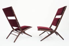 Rare Iconic Augusto Romano Pliable Lounge Chairs Mod. Congo, 1950 Italy
