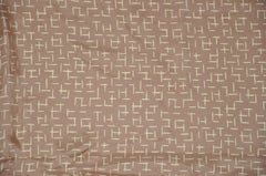 Seltener Iconic Bill Blass Taupe & Elfenbein mit Regenbogenstreifen Borders Seidenschal