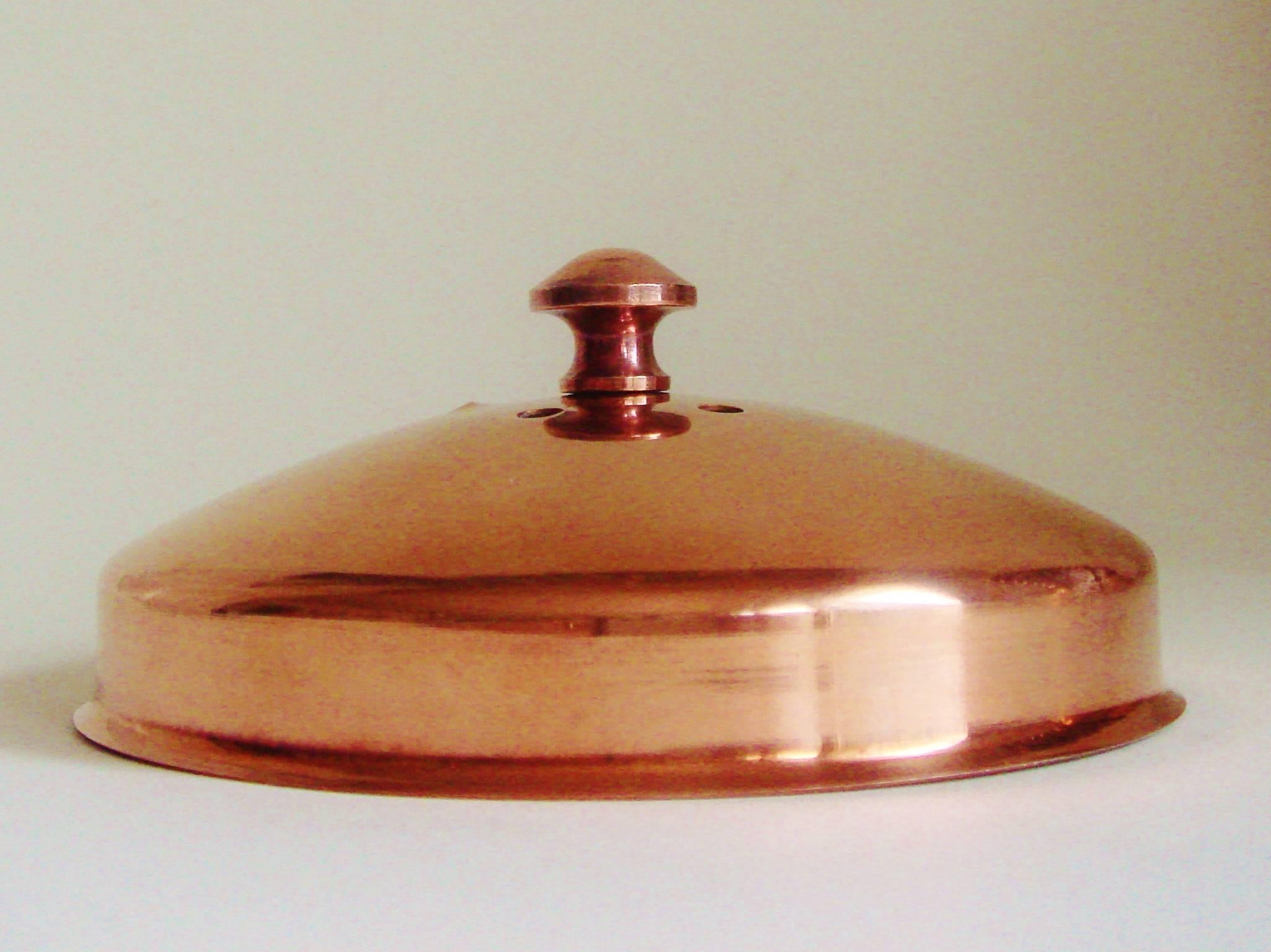 Canadien Rare lampe canadienne iconique Art Déco/Époque des Machines en cuivre à 7 niveaux avec persiennes