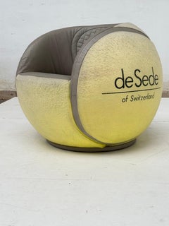 Chaise « Tennisball » de Sede DS-9100/01, modèle rare et emblématique, édition exclusive pour le WTA Zurich Open 1985