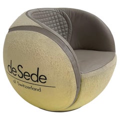 Chaise « Tennisball » de Sede DS-9100/01, modèle rare et emblématique, édition exclusive pour le WTA Zurich Open 1985