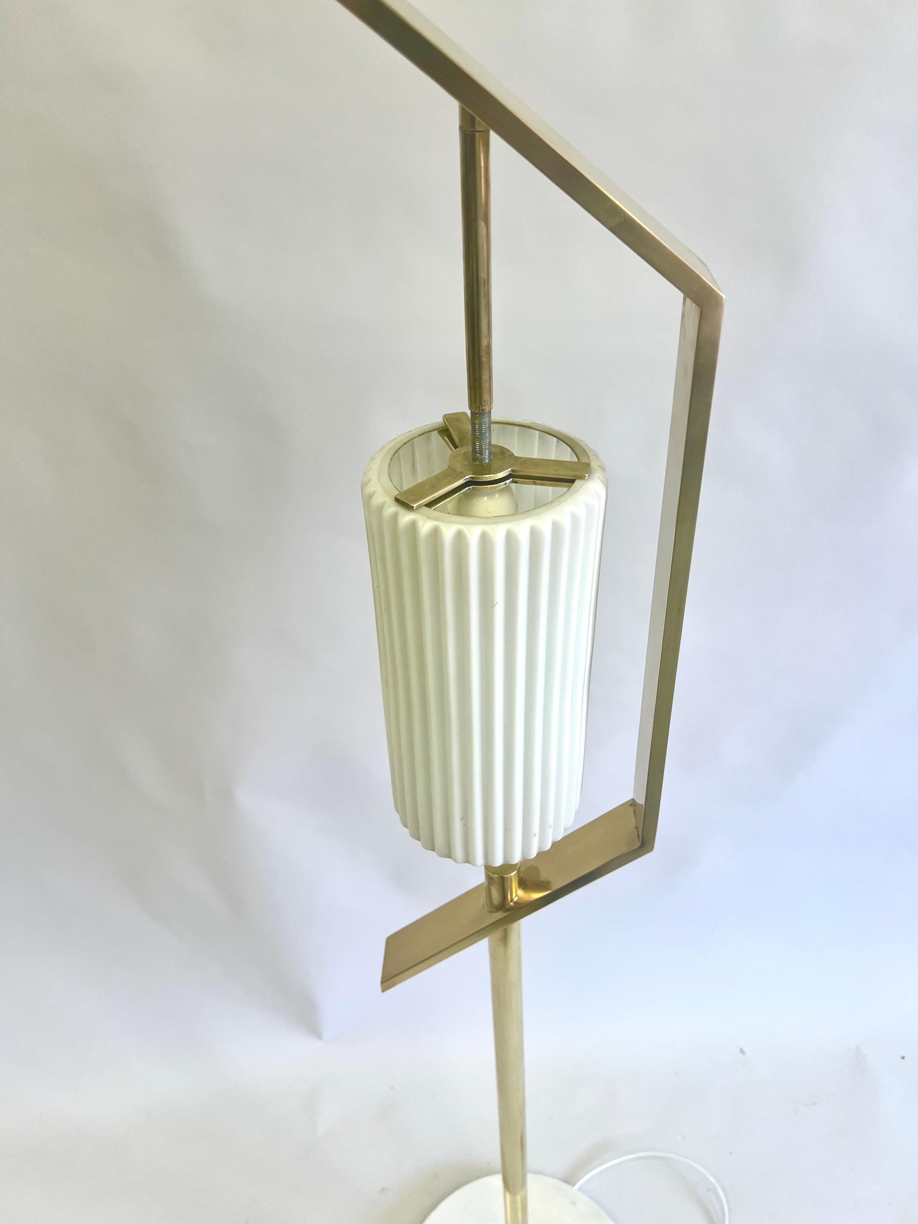 Brass Rare & Iconic Italian MId-Century Floor Lamp #256 by Angelo Lelli for Arredoluce For Sale