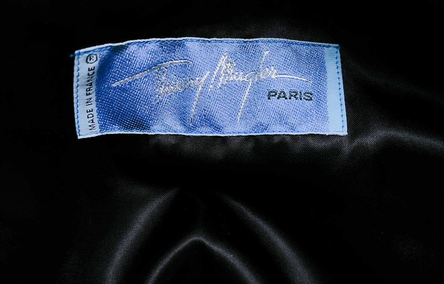 Rare et emblématique Thierry Mugler Archival FW1995 Manteau imprimé pied-de-poule Pour femmes en vente