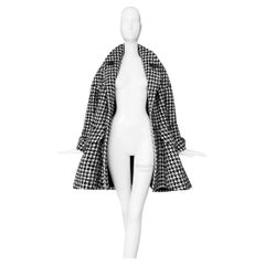 Rare Iconic Thierry Mugler Archival FW1995 Coat Houndstooth Jacket