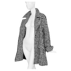 Rare Iconic Thierry Mugler Archival FW1995 Coat Houndstooth Jacket
