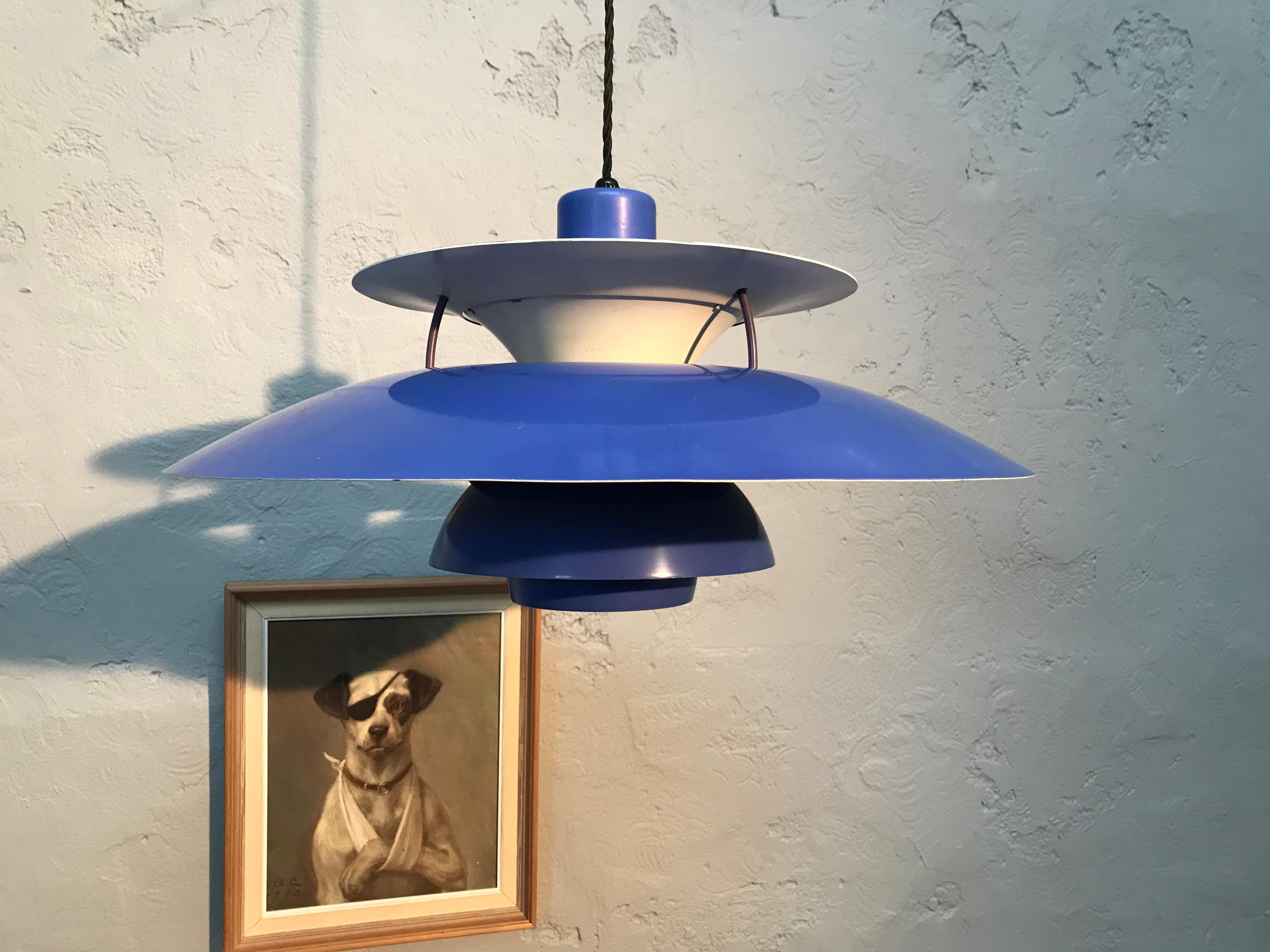 Danish Rare Iconic Vintage 1959 Poul Henningsen PH 5 Chandelier Pendant Lamp