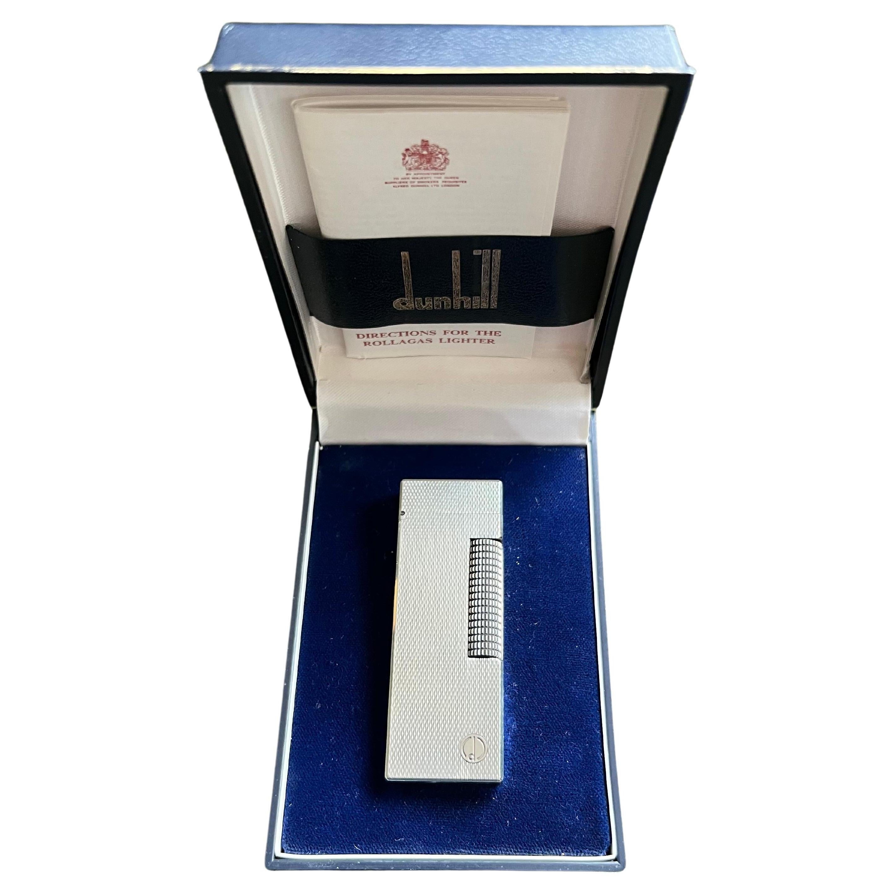Rare Iconic Vintage and Elegant Dunhill Silver Plated Lighter, circa ...