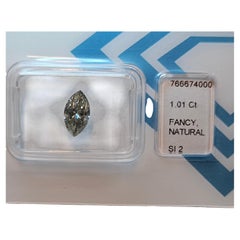LAB SEALED- IGI Certified Green Marquise Diamond 1.01 Ct - Fancy Natural