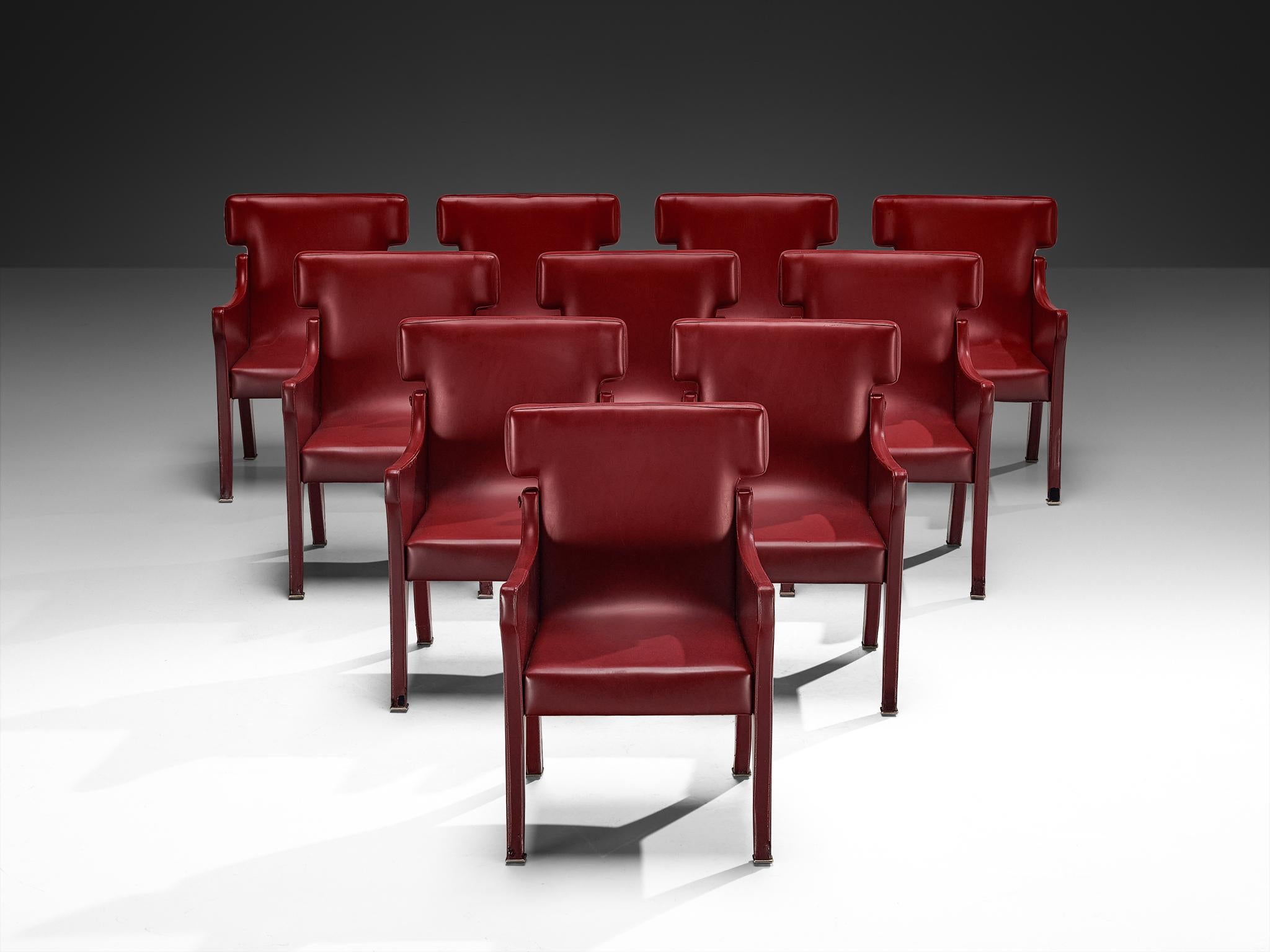 Rare Ignazio Gardella for Azucena Early Set of Ten ‘R63’ Armchairs For Sale 1