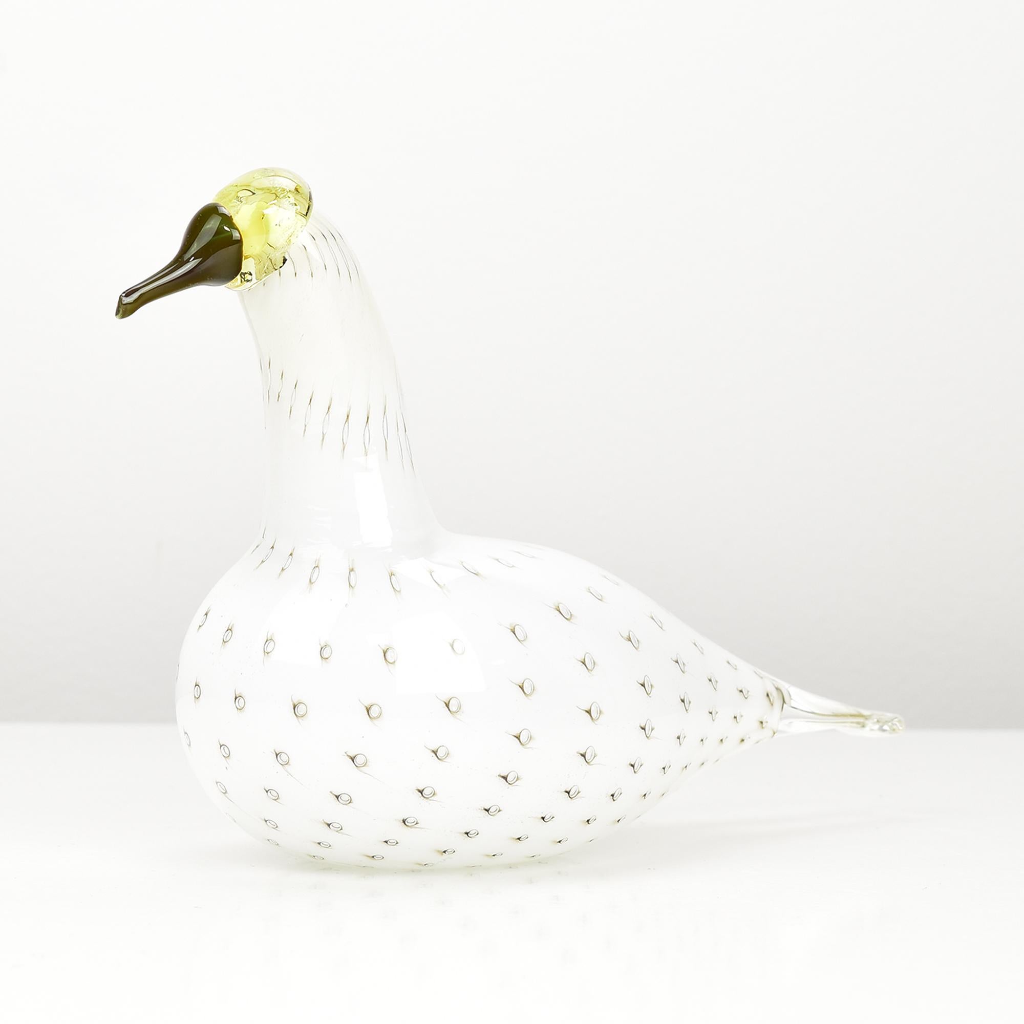 RARO Iittala Alaska Loon Pájaro de vidrio artístico de Oiva Toikka Finn Fest 2009 Moderno en venta