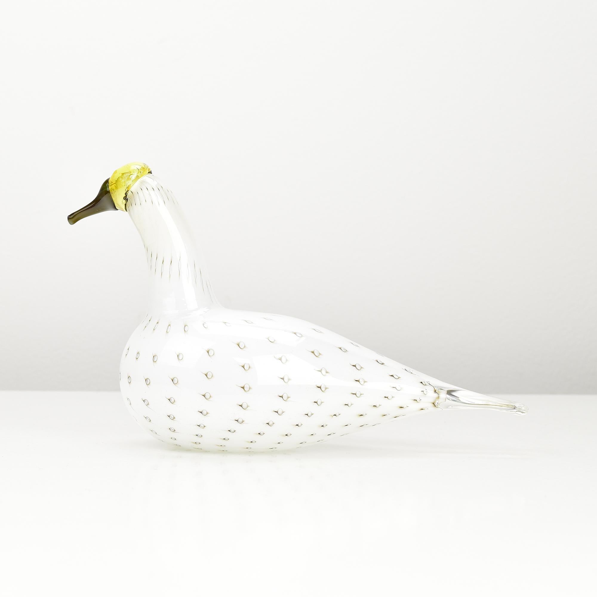 RARO Iittala Alaska Loon Pájaro de vidrio artístico de Oiva Toikka Finn Fest 2009 Finlandés en venta