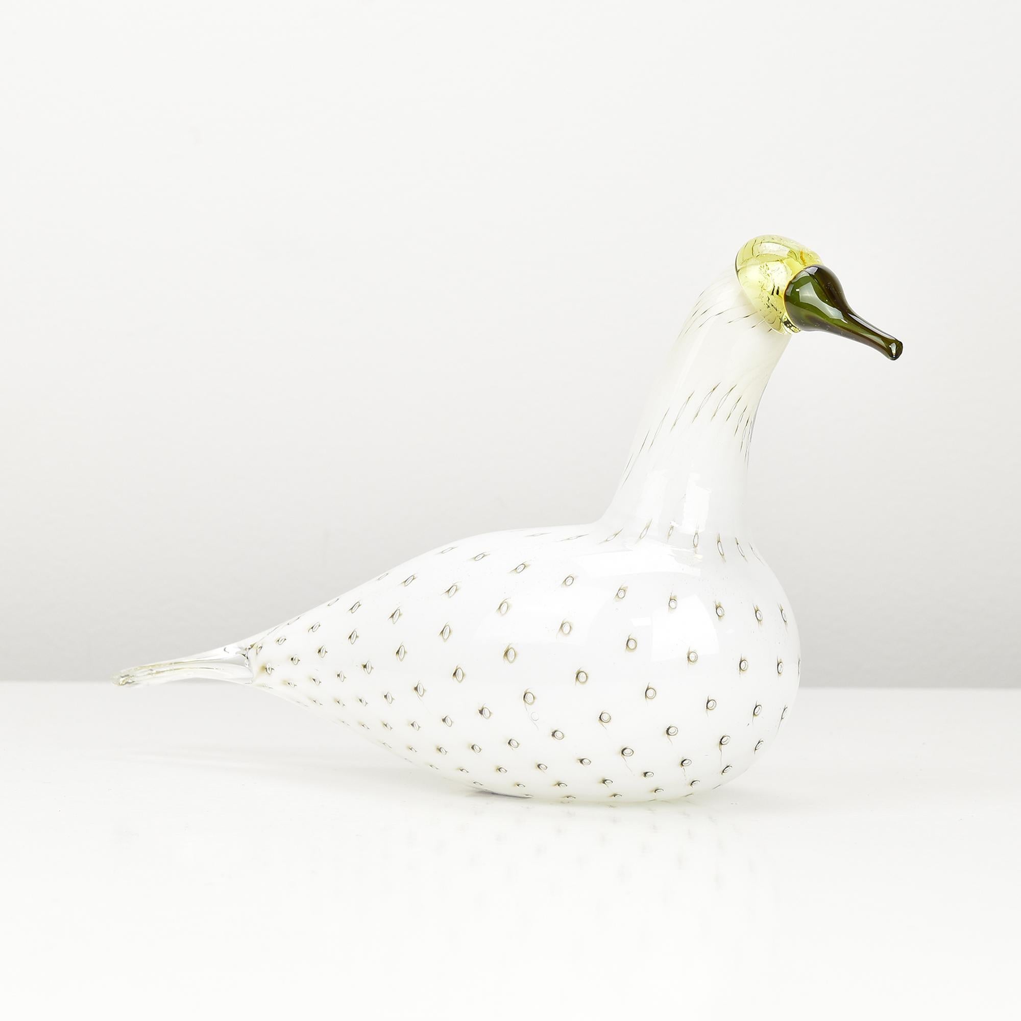 RARO Iittala Alaska Loon Pájaro de vidrio artístico de Oiva Toikka Finn Fest 2009 Siglo XXI y contemporáneo en venta