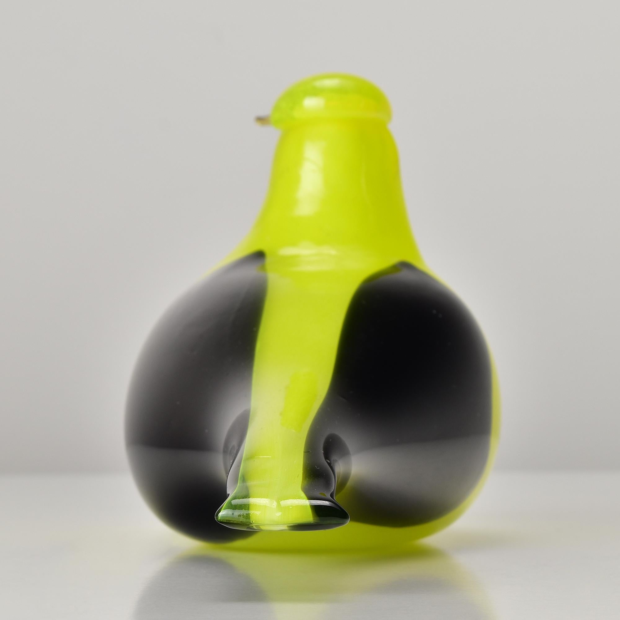 RARO Uccello in vetro artistico di Iittala di Oiva Toikka Pirol Kuhankeittäjä  1994-96 in vendita 3