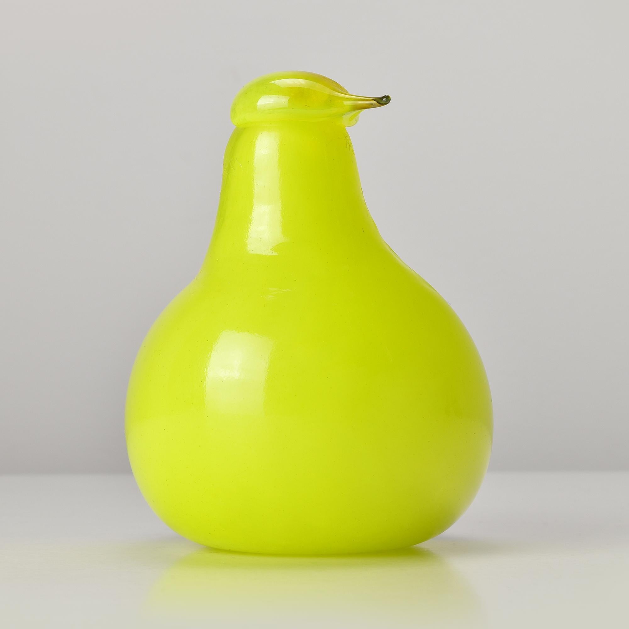 RARO Uccello in vetro artistico di Iittala di Oiva Toikka Pirol Kuhankeittäjä  1994-96 in vendita 1
