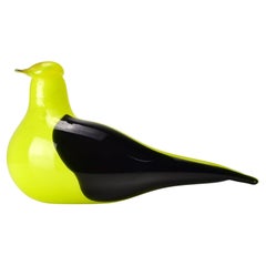 RARO Pájaro de vidrio artístico Iittala de Oiva Toikka Pirol Kuhankeittäjä  1994-96