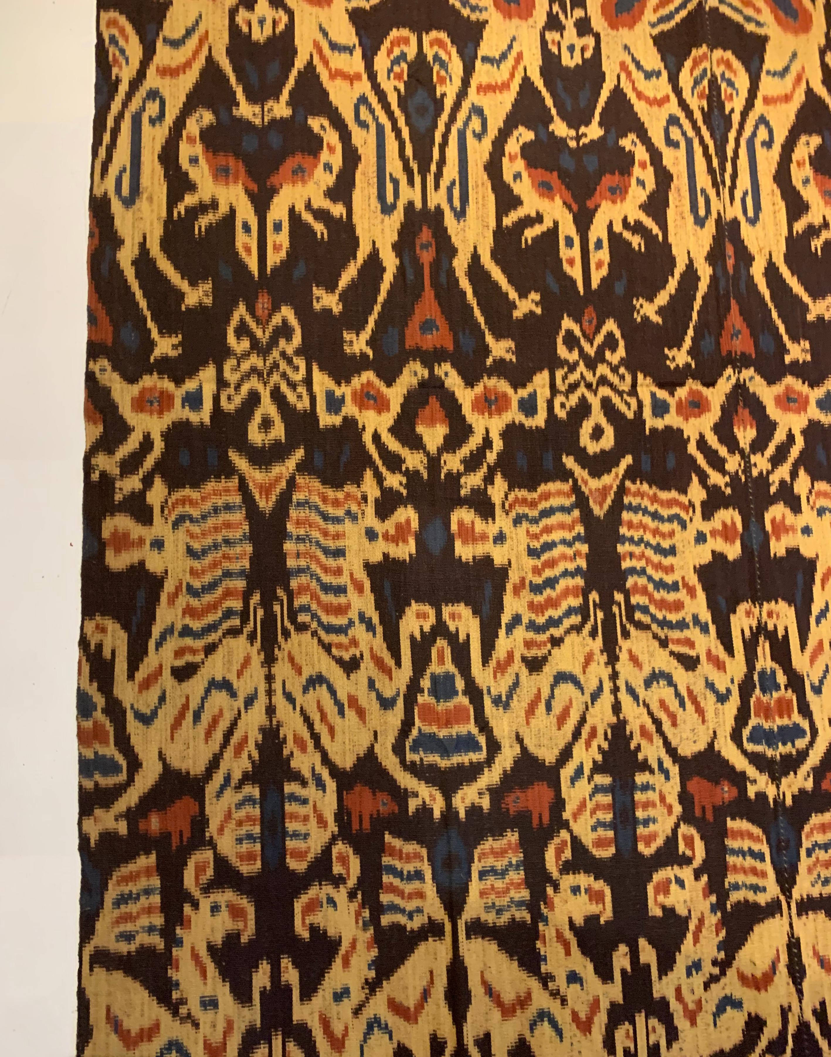 Seltenes Ikat-Textil von Sumba-Insel mit atemberaubenden Stammesmotiven, Indonesien  (Sonstiges) im Angebot