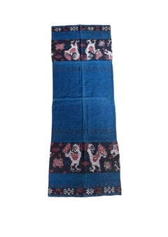 Rare Ikat Textile from Timor Stunning Tribal Motifs & Colors, Indonesia c. 1950