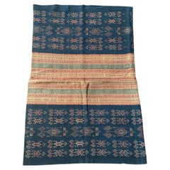 Rare Ikat Textile from Timor Stunning Tribal Motifs & Colors, Indonesia c. 1950