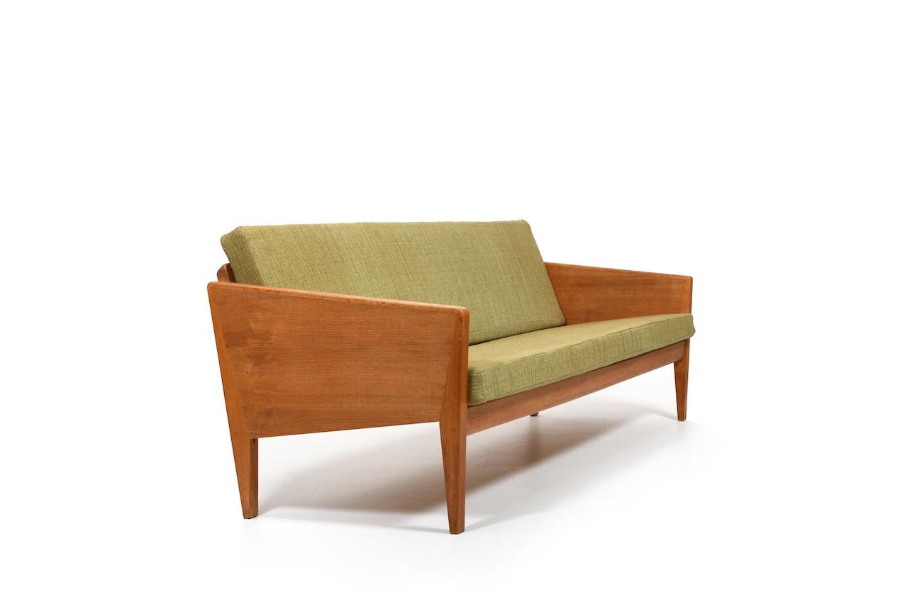 Seltenes Illum Wikkelsø Sofa in OAK aus den frühen 1950er Jahren. im Zustand „Gut“ im Angebot in Handewitt, DE