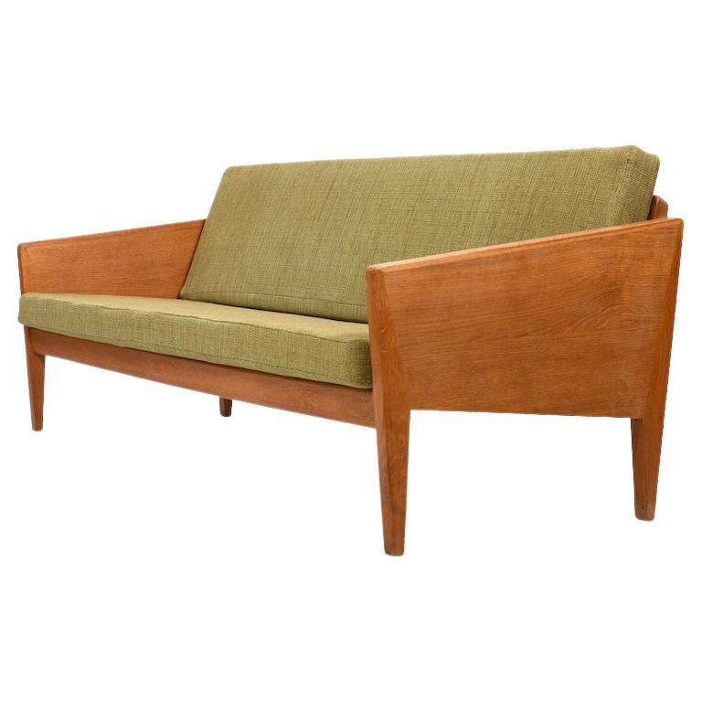 Rare Illum Wikkelsø Sofa in Oak early 1950s.