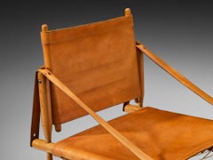 Rare Ilmari Tapiovaara for Lukkiseppo 'Chaco' Lounge Chair in Cognac Leather