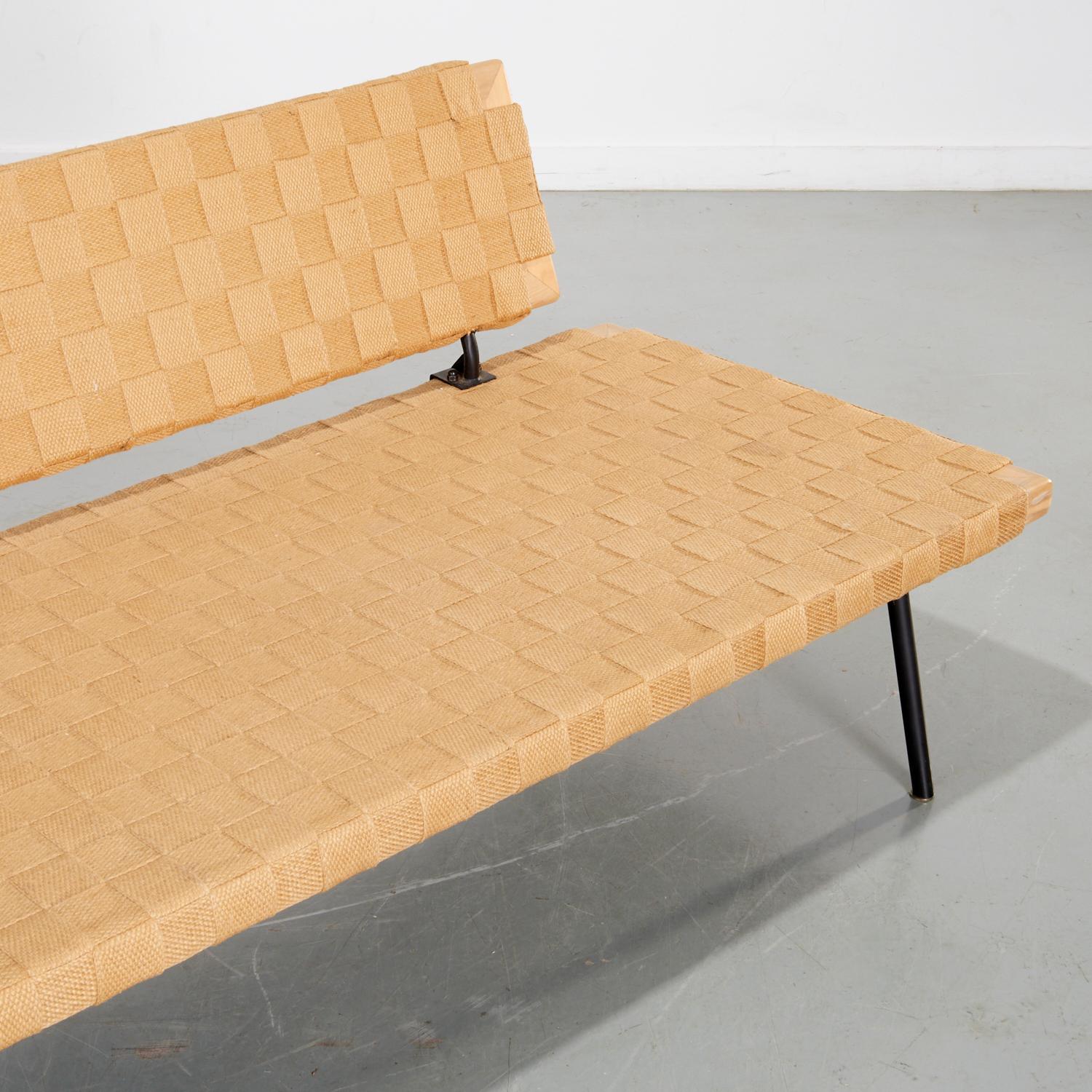 Designed by esteemed London-based interior and furniture designer Ilse Crawford, this rare and collectible daybed was part of the SINNERLIG collection, released in 2015 as a limited edition collaboration with IKEA. The collection marked a turning