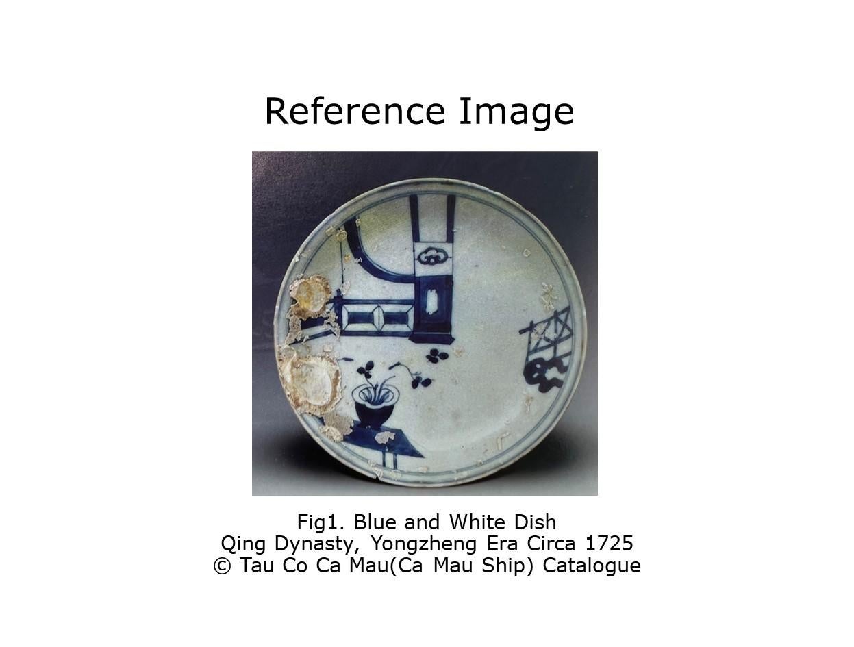 Rare 'Imari Pavilion' Blue And White Tea Set C 1725, Qing Dynasty, Yongzheng Era For Sale 7
