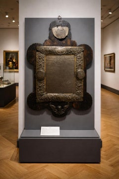 Rare Imperial Memorial Plaque for Ferdinand Ludwig Freiherr von Wopping 1692