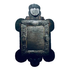 Rare Imperial Memorial Plaque for Ferdinand Ludwig Freiherr von Wopping 1692