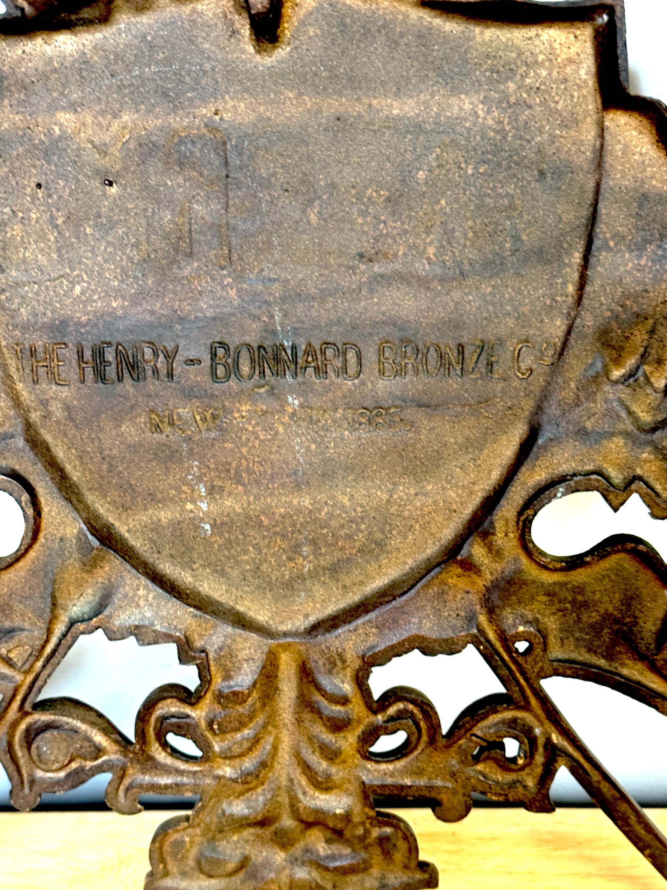Seltene kaiserlich-russische Bronzeadler-Plakette von Henry-Bonnard & J.F. Zimmerman & Co. 5